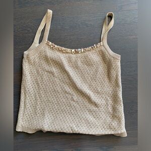 Vintage Escada shell-trim tank